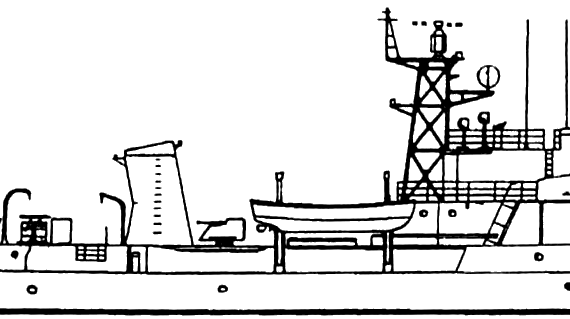 Корабль NMS Democratia [Corvette] - чертежи, габариты, рисунки